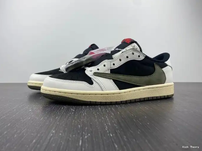 Kicktheory Jordan Travis Olive 1 x Air DZ4137-106 Scott WMNS OG Low 0523